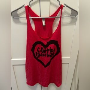 Carrie Underwood red and black Tank top